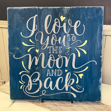 Moon and Back Sign - Hello Sweetness Designs
