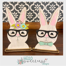 Easter Bunnies with Glasses