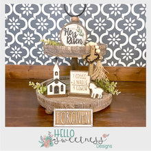 Easter Faith Based Tiered Tray Set