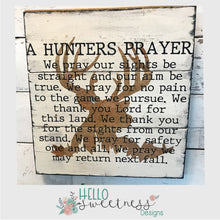 Hunter's prayer sign - hello sweetness designs