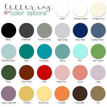 lettering color options