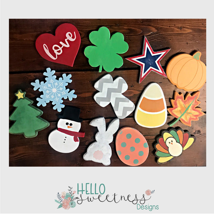 Interchangeable Home Sign-Shapes ONLY - Hello Sweetness Designs